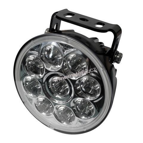 přídavné přední světlo, 9 výkonových LED žárovek