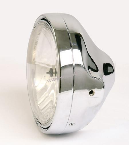 přední světlo čiré, hlavní, typ naked -chrom