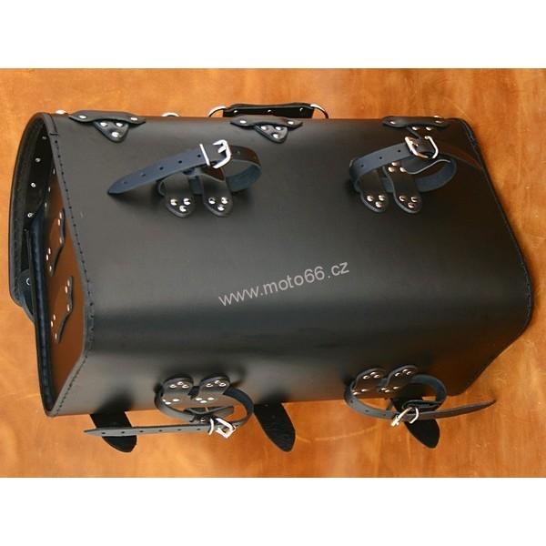 Kožený kufr - válec na chopper 50cm typ 13B