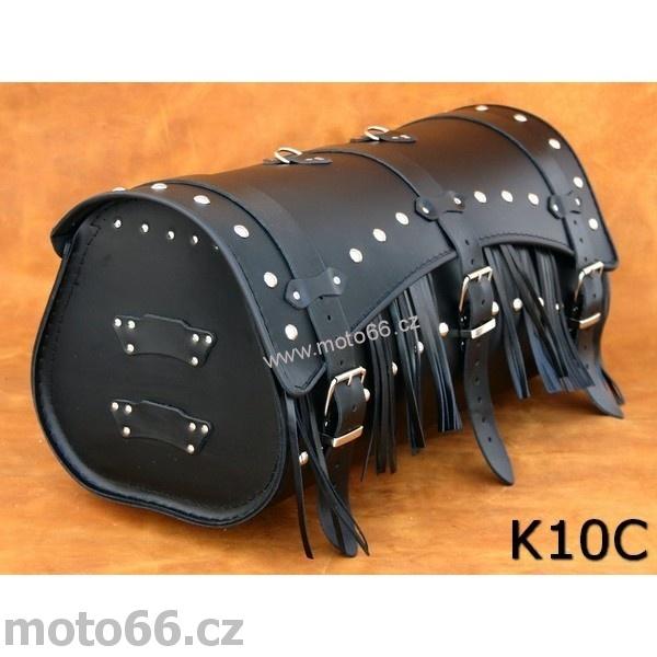 Kožený kufr - válec na chopper 60cm typ 10C