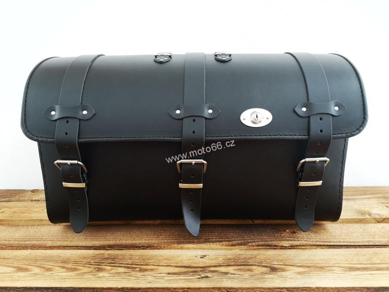 Kožený kufr - válec na chopper 60cm typ 18A