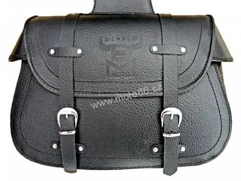 Kožené brašny 2x34 litrů + ZIP, na motorku DIABLO MOTO Chopper