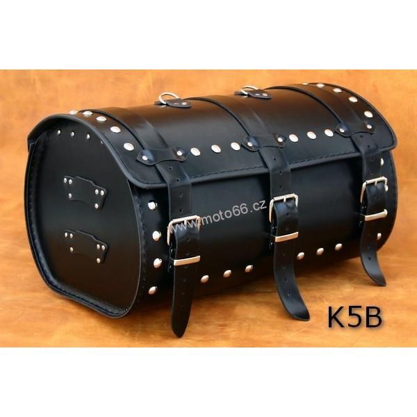 Kožený kufr - válec na chopper 48cm typ 05B