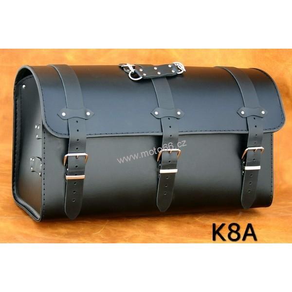 Kožený kufr - válec na chopper 60cm typ 08A