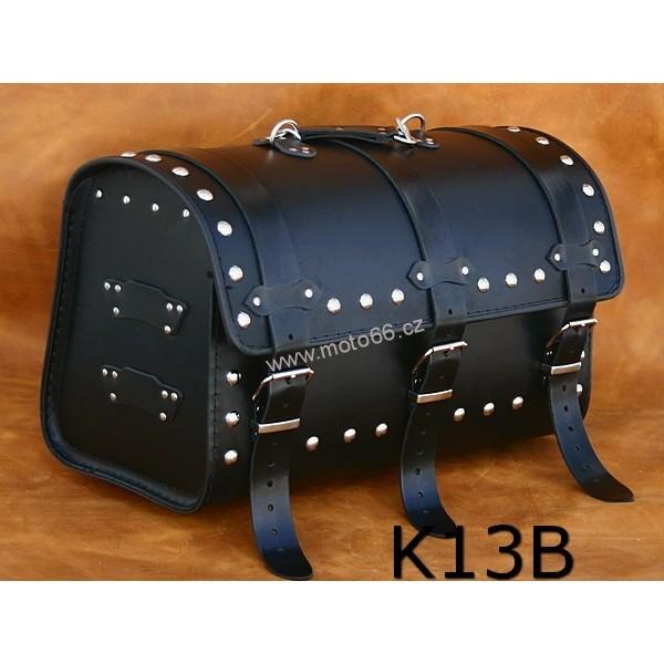 Kožený kufr - válec na chopper 50cm typ 13B