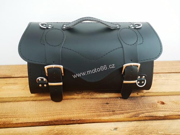 Kožený kufr - válec na chopper 40cm typ 241A