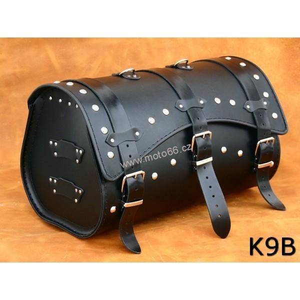 Kožený kufr - válec na chopper 48cm typ 09B