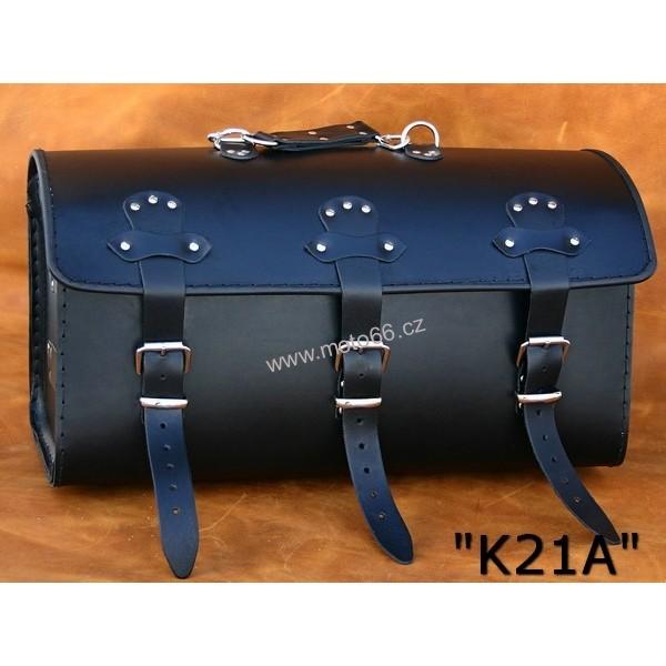 Kožený kufr - válec na chopper 51cm typ 21A