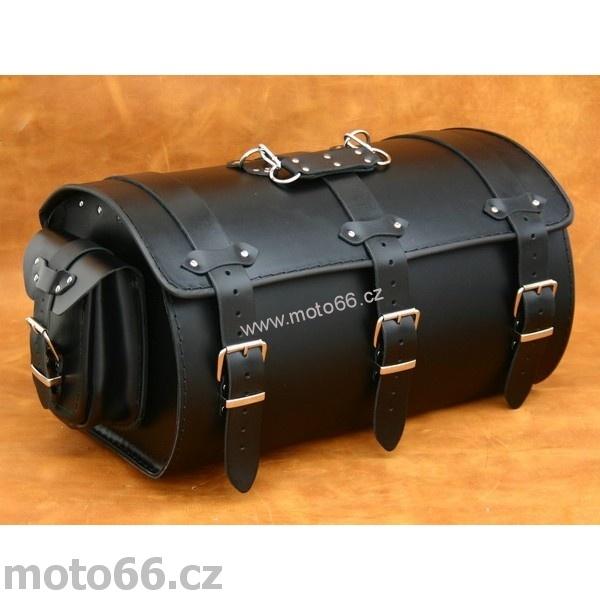 Kožený kufr - válec na chopper 48cm typ 05A