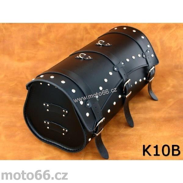 Kožený kufr - válec na chopper 60cm typ 10B