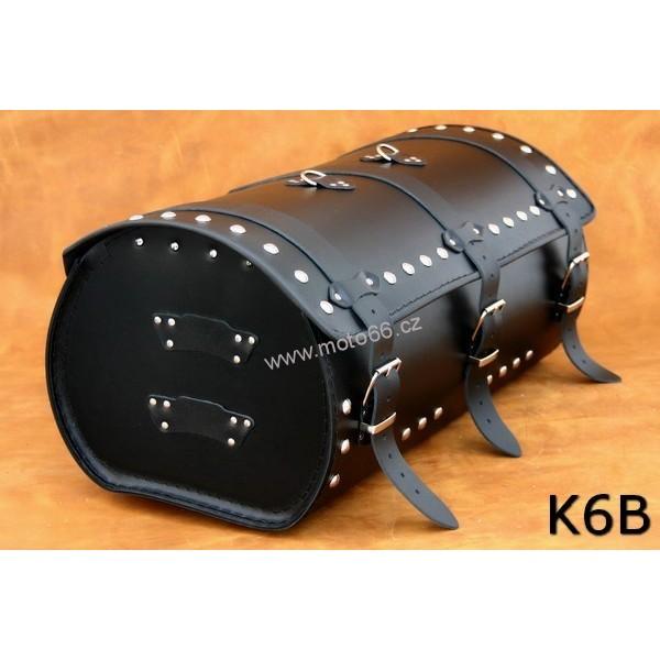 Kožený kufr - válec na chopper 60cm typ 06B