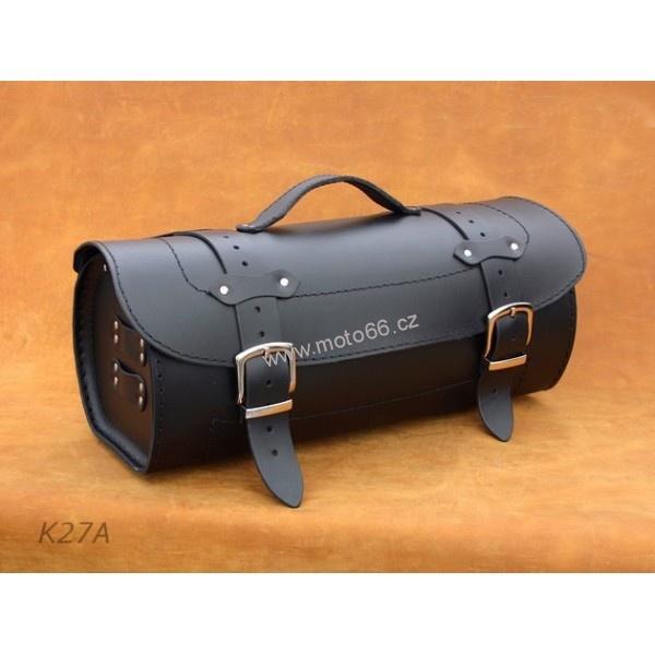 Kožený kufr - válec na chopper 44cm typ 27A