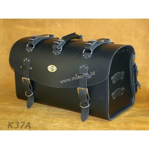 Kožený kufr - válec na chopper 58cm typ 37A