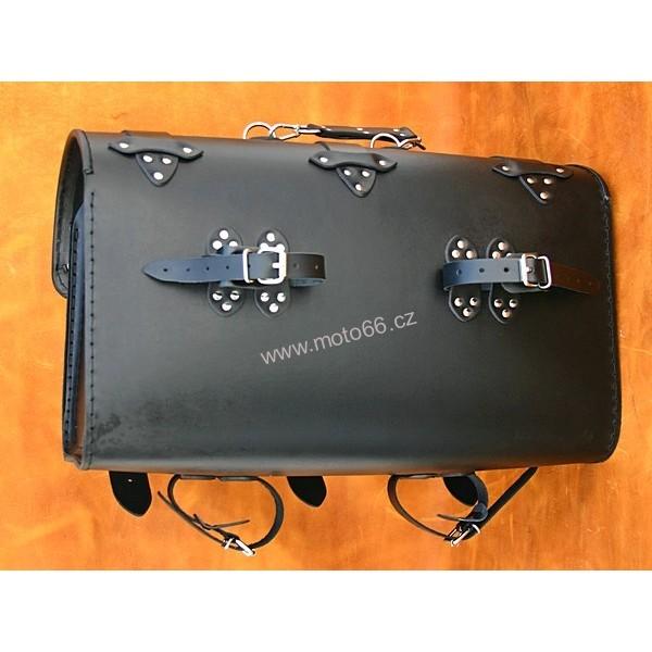 Kožený kufr - válec na chopper 60cm typ 04A
