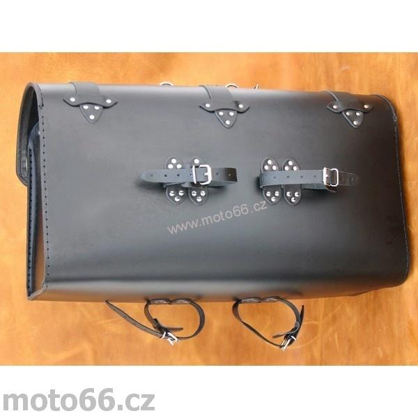 Kožený kufr - válec na chopper 60cm typ 08C