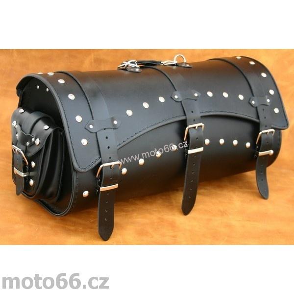 Kožený kufr - válec na chopper 60cm typ 10B