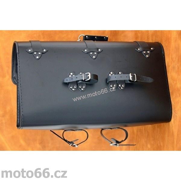 Kožený kufr - válec na chopper 60cm typ 18A