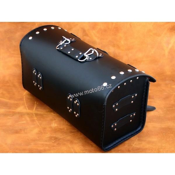 Kožený kufr - válec na chopper 48cm typ 21B