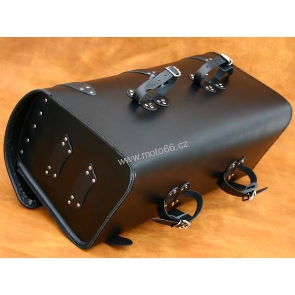 Kožený kufr - válec na chopper 60cm typ 14A