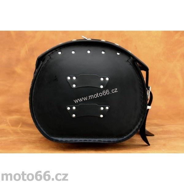 Kožený kufr - válec na chopper 48cm typ 05A