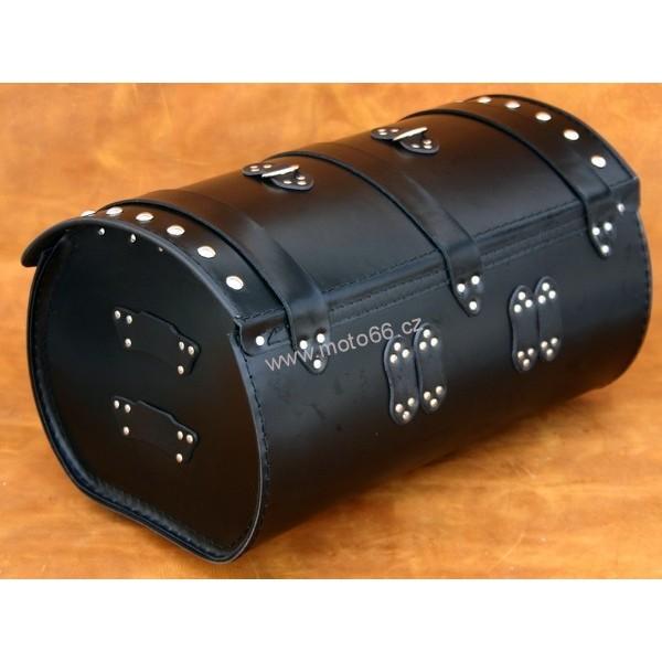 Kožený kufr - válec na chopper 48cm typ 05B