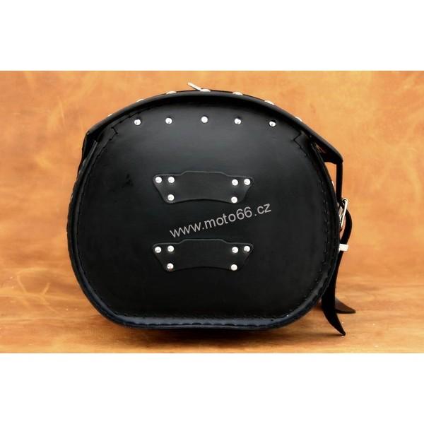 Kožený kufr - válec na chopper 60cm typ 06B