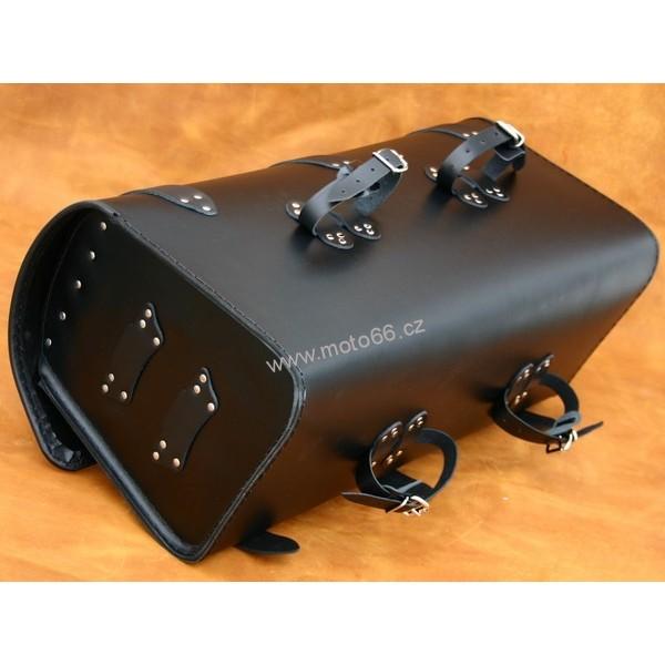 Kožený kufr - válec na chopper 60cm typ 14C
