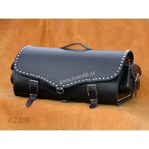 Kožený kufr - válec na chopper 56cm typ 220B