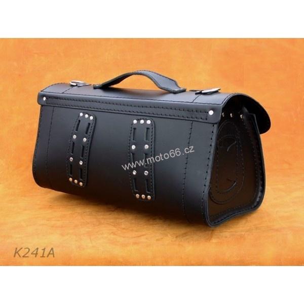 Kožený kufr - válec na chopper 40cm typ 241A