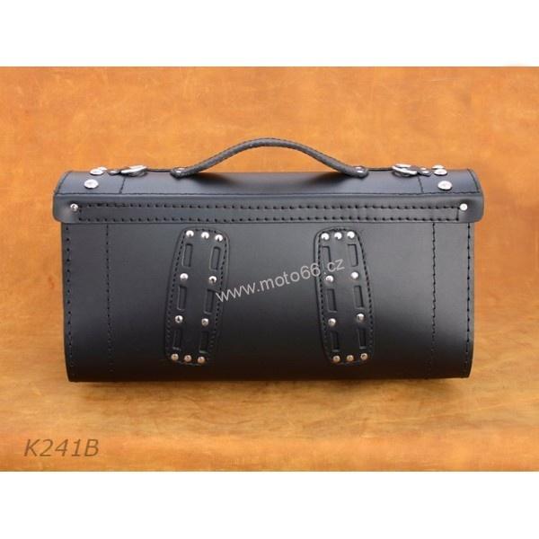 Kožený kufr - válec na chopper 40cm typ 241B