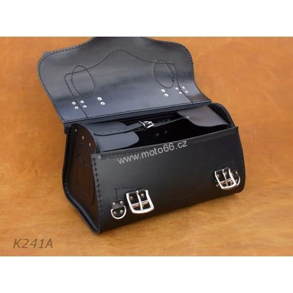 Kožený kufr - válec na chopper 40cm typ 241C