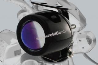 mlhové přídavné přední světlo, modrá čočka, 12V H3 55W
