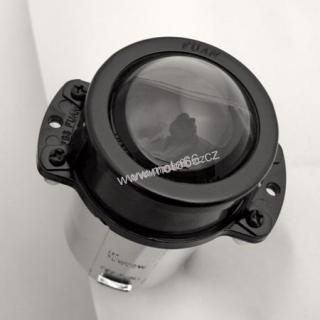 Projection light 38 mm, low beam, H1 55 watt, for left-hand traffic, E-mark.