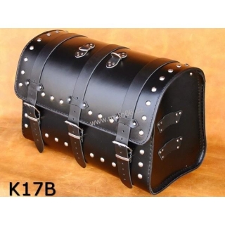 Kožený kufr - válec na chopper 51cm typ 17B