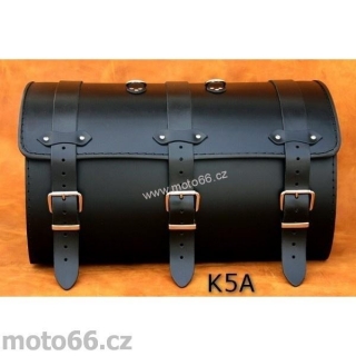 Kožený kufr - válec na chopper 48cm typ 05A