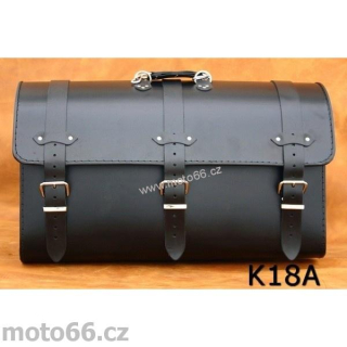 Kožený kufr - válec na chopper 60cm typ 18A