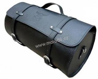 DIABLO MOTO kožený válec na nosič motocyklu chopper