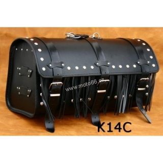 Kožený kufr - válec na chopper 60cm typ 14C