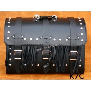 Kožený kufr - válec na chopper 48cm typ 07C