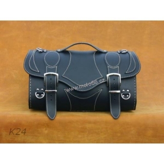 Kožený kufr - válec na chopper 40cm typ 24