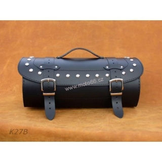 Kožený kufr - válec na chopper 44cm typ 27B