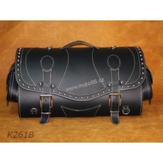 Kožený kufr - válec na chopper 55cm typ 261B