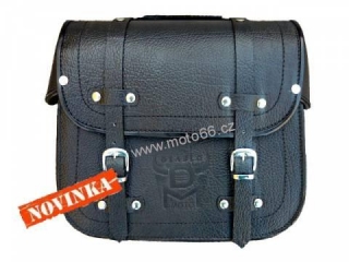 Kožené brašny 2x23 litrů + ZIP, na motorku DIABLO MOTO Chopper