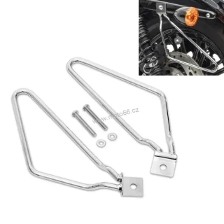 Držák - universální podpěra brašen - chrom nebo černá